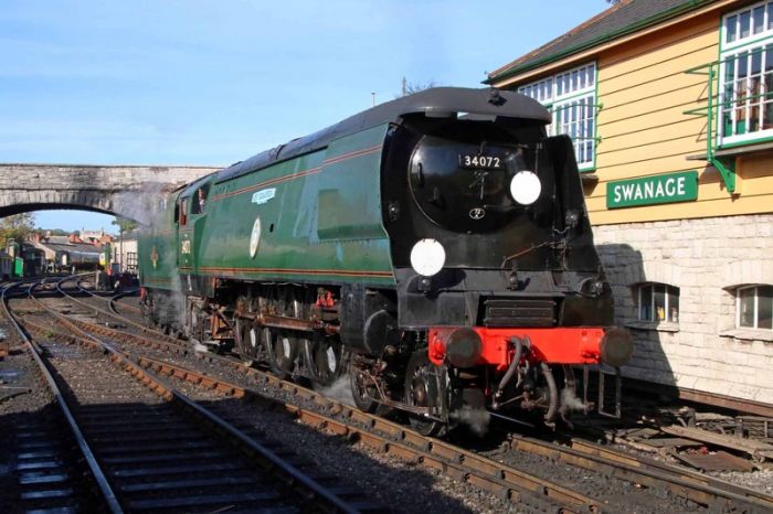  34072 courtesy of The Spa Valley Railway and Southern Locomotives Ltd.