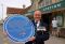 SRT chairman Frank Roberts with the 80th anniversary plaque