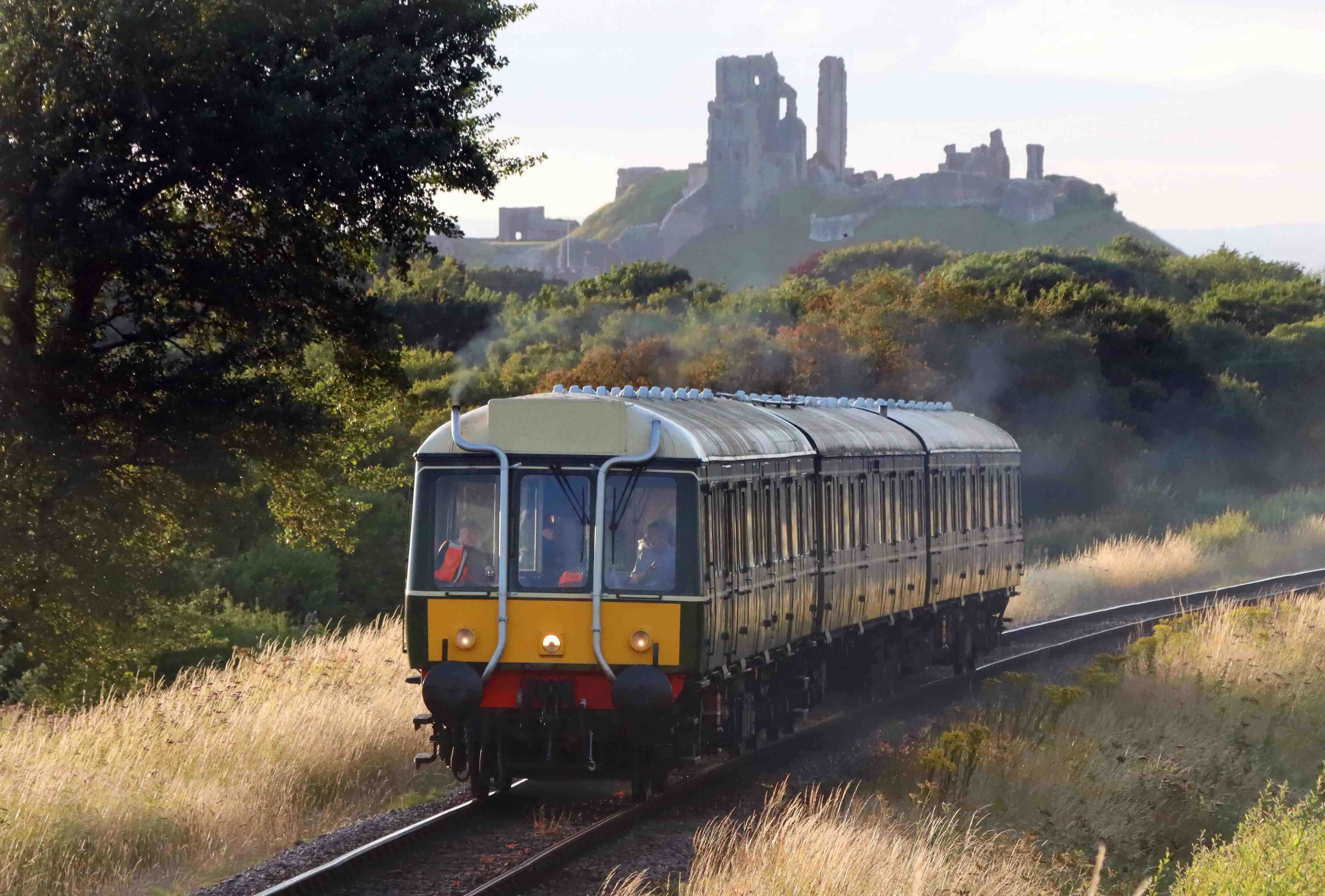 SUNSET SHUTTLE EVENING HERITAGE DIESEL TRAIN SERVICE CONNECTS SWANAGE ...
