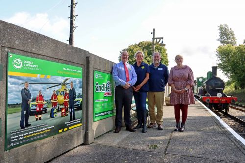 Air ambulance banner revealing